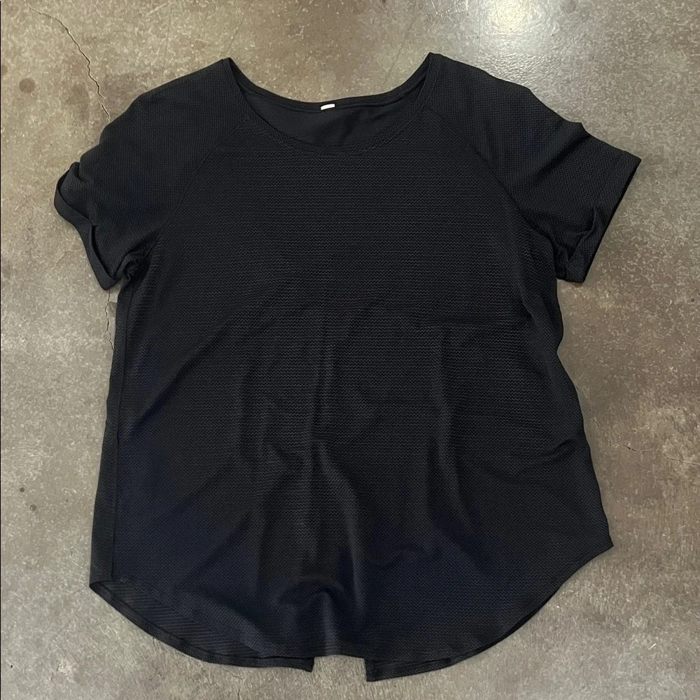 lululemon athletica Black Short Sleeve Crew Tee